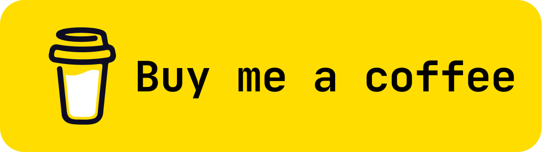 Yellow buy me a coffee button